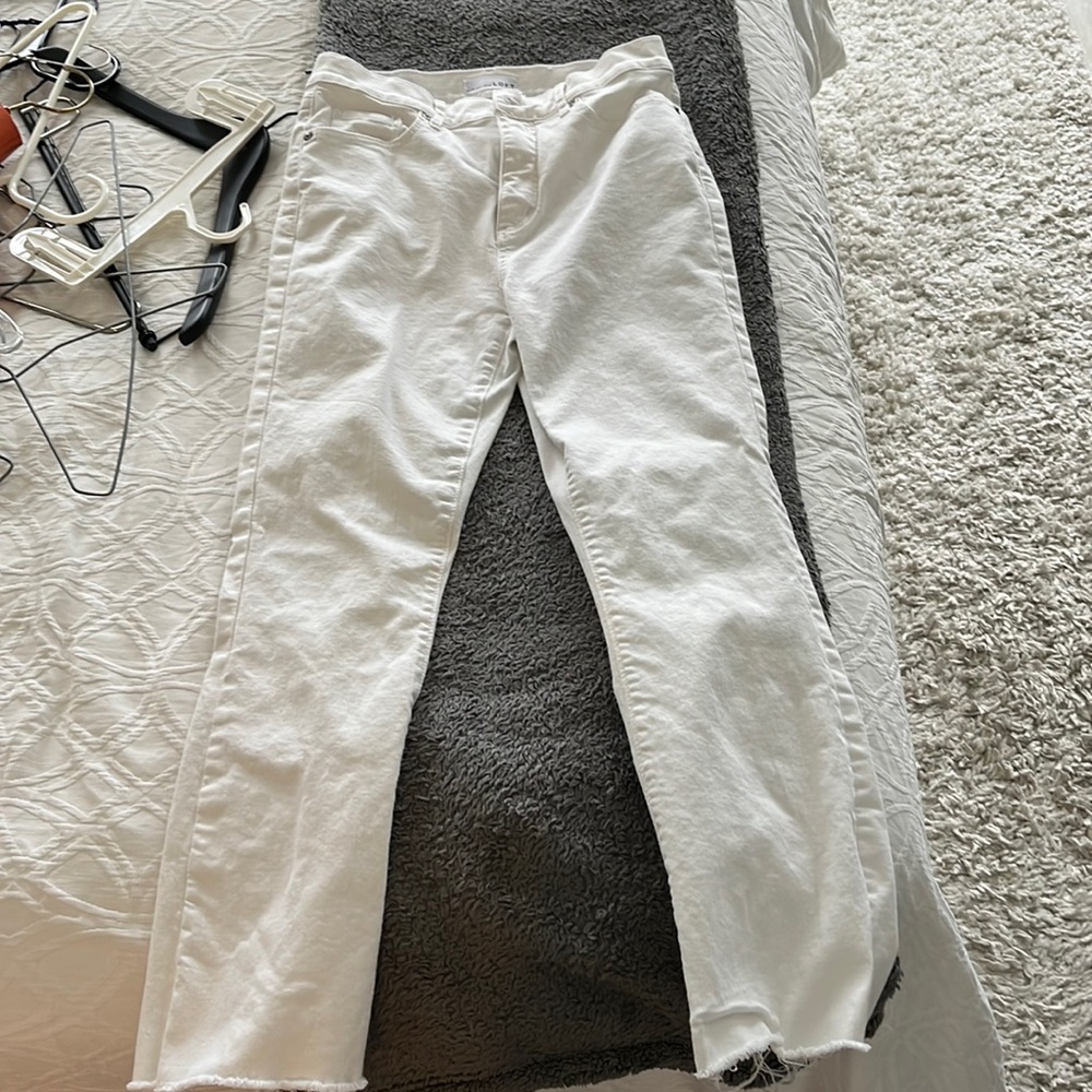 Loft white jeans